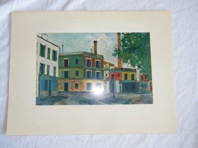 Vintage Maurice Utrillo Plate Eight Factories 3626  