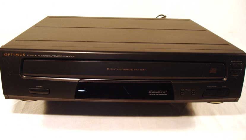 Optimus CD 8100 5 Disc Carousel CD Changer Disc Player L@@K  