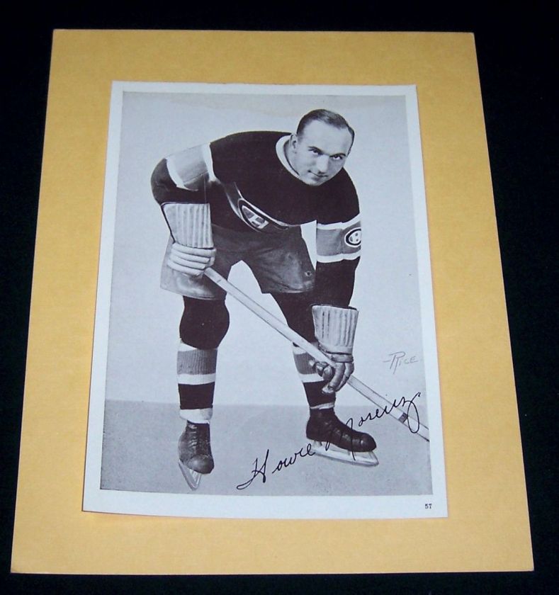   Starch Crown Brand HOWIE MORENZ #57 Nrmt+ MONTREAL CANADIENS   