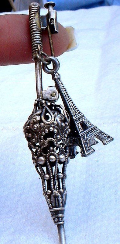 ART NOUVEAU FRENCH EIFFEL TOWER UMBRELLA SOUVENIR  