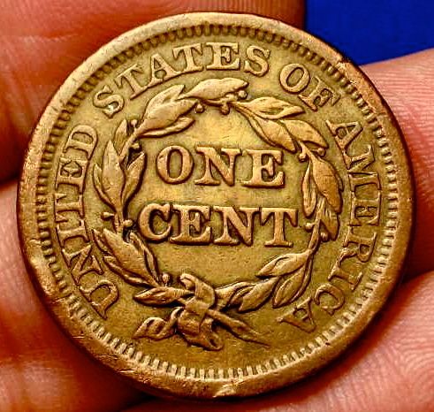 OLD US COINS 1853 RARE PRE CIVIL WAR LARGE CENT PENNY  