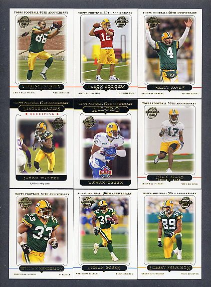 2005 Topps Green Bay Packers TEAM SET Aaron Rodgers RC  