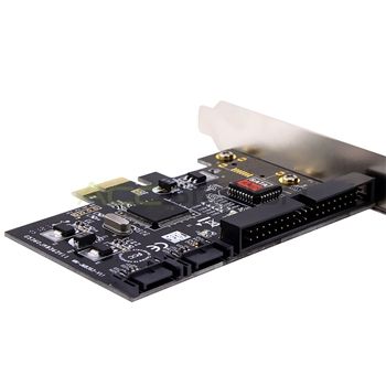 Two internal SATA II ports One internal IDE (PATA) port