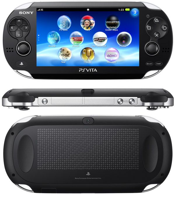 Sony PlayStation Vita Black Handheld System (Wi Fi) 400022382182 