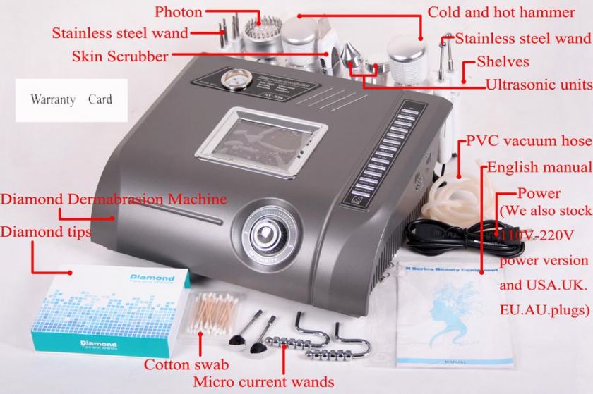 PRO 6IN1 FACIAL DIAMOND MICRODERMABRASION PHOTON SKIN REJUVENATION 