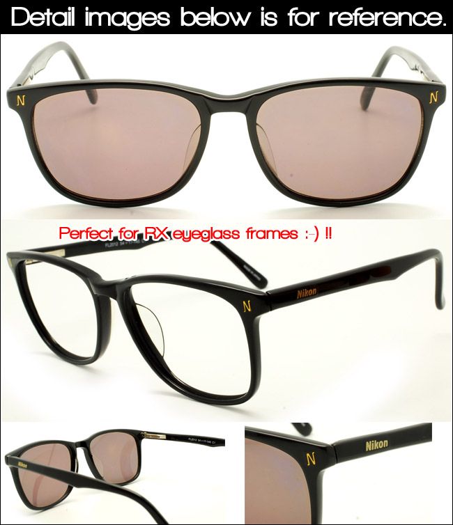 EyezoneCo NIKON Wayfarer Style Sunglass FL2012/54 1 BLK  