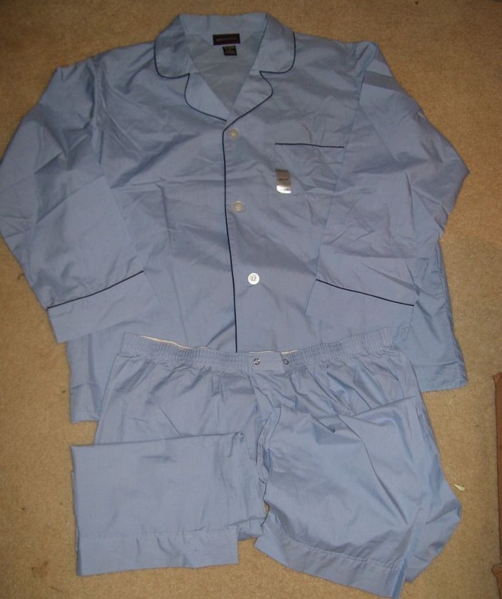NWT Mens ANDHURST Blue Pajamas Sleepwear Set BIG 1X $42  