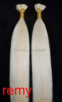 200S 20 Stick Tip REMY HUMAN HAIR EXTENSIONS #60,100g  