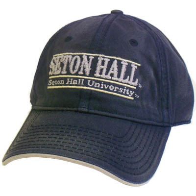 HAT CAP NCAA SETON HALL PIRATES VINTAGE RETRO FRAYED DISTRESSED FRAY 