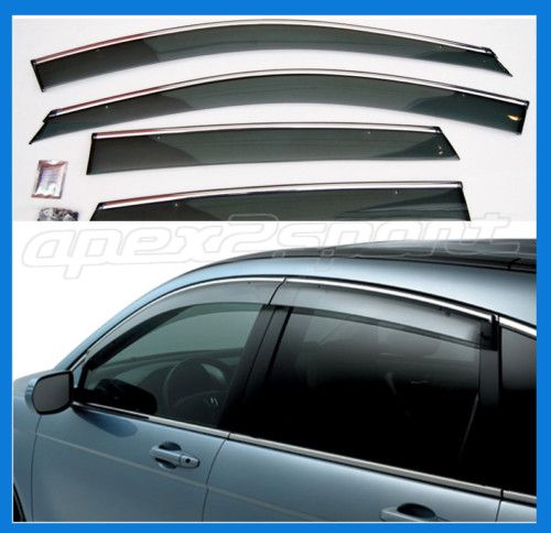 08 10 Toyota Highlander Window Vent Visors Deflectors  