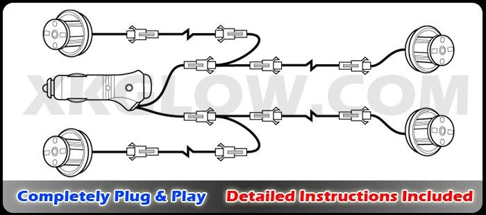 splitter wires twenty 20 wire clips zip ties waterproof tape