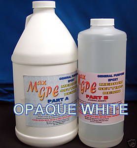 EPOXY RESIN WHITE COATING GEL COAT REPAIR 48 OUNCE KIT  